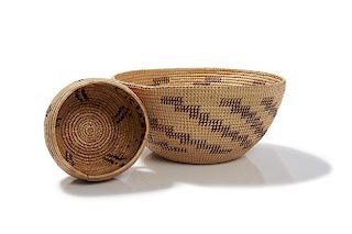 Two Native American Mono Baskets