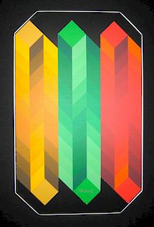 Vasarely, Victor,   Hungarian 1908-1997, "Untitled",