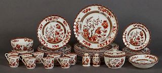 Forty-Nine Piece Set of Copeland Spode China, early 20th c., in the "India Tree" pattern, consisting of eight dinner plates,