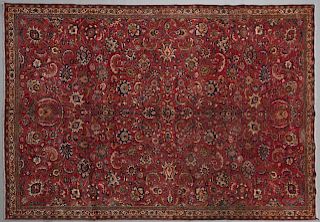 Semi Antique Persian Mashed Carpet, 8' 7 x 13' 3.