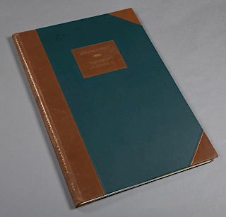John James Audubon (1785-1851), "The Birds of America," 1972, leather and cloth bound folio of 45 prints, Amsterdam and Abbev