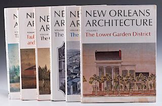 Books-Set of Six Volumes of "New Orleans Architecture," consisting of "Vol. 1, The Lower Garden District;" "Vol. II, The Amer