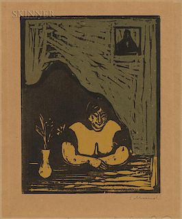 Edvard Munch (Norwegian, 1863-1944)  Den tykke horen (The Fat Whore)