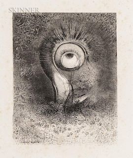 Odilon Redon (French, 1840-1916)  Il y eut peut-être une vision première essayée dans la fleur