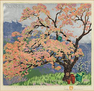 Gustave Baumann (German/American, 1881-1971)  Spring Blossoms