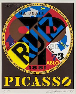 Robert Indiana (American, b. 1928)  Picasso