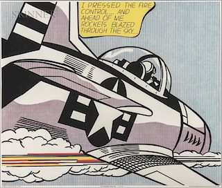 After Roy Lichtenstein (American, 1923-1997)  WHAAM!  /A Diptych Poster
