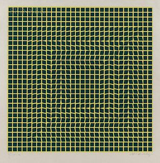 Victor Vasarely (Hungarian/French, 1906-1997)  Tau-Ceti