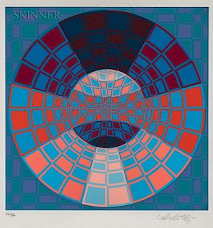 Victor Vasarely (Hungarian/French, 1906-1997)  Three Compositions