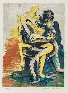 Ossip Zadkine (Russian/French, 1890-1967)  The Lovers