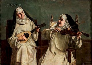 Alessandro Sani (Italian, 1856-1927)  A Spirited Duet