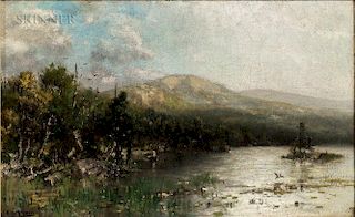 George Herbert McCord (American, 1848-1909)  Lake George, Paradise Bay