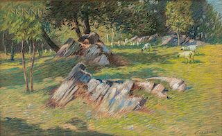 Alexander Theobald Van Laer (American, 1857-1920)  Sheep Pasture
