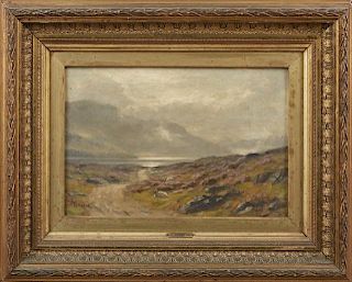 Duncan Cameron (1837-1916), "Early Autumn," 19th c., oil on canvas, signed lower left, titled verso with a Dublin label, pres