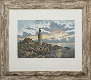 Kathleen Cantia, "After the Storm," 1987, print, 723/750, pencil titled lower center margin, pencil signed and dated lower ri