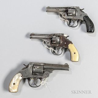Three Iver Johnson Safety Automatic Double-action Revolvers