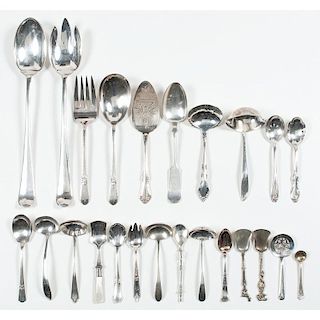 Sterling and Silverplate Ladles and Flatware
