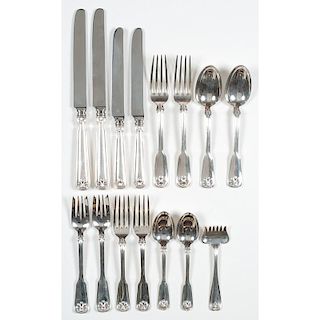 Tiffany & Co. Shell and Thread Sterling Flatware