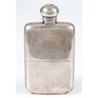 English Sterling Hip Flask