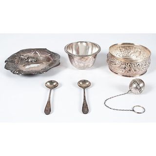 Sterling Silver Tea Accessories and Bowls