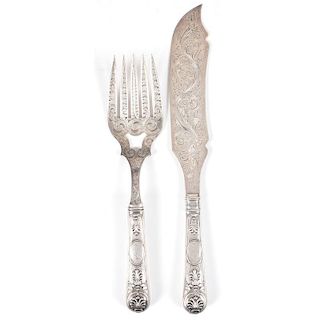 Bailey & Co. Silver Fish Serving Set