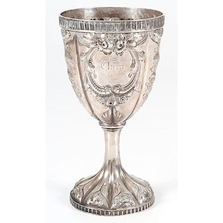 American Coin Silver Chalice