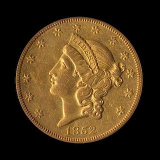 A United States 1852-O Liberty Head $20 Gold Coin