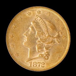 A United States 1872 Liberty Head $20 Gold Coin