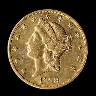 A United States 1878-CC Liberty Head $20 Gold Coin