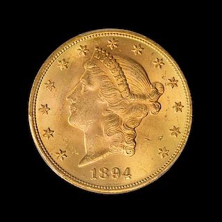 A United States 1894 Liberty Head $20 Gold Coin