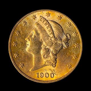 A United States 1900-S Liberty Head $20 Gold Coin