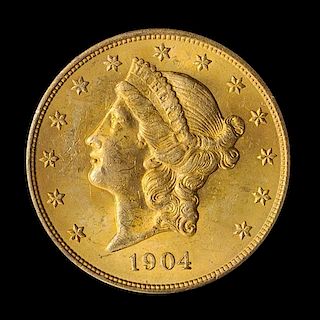 A United States 1904 Liberty Head $20 Gold Coin