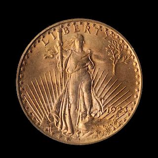 A United States 1923 Saint-Gaudens $20 Gold Coin
