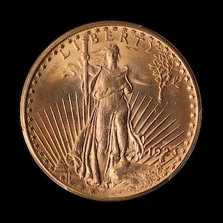 A United States 1923-D Saint-Gaudens $20 Gold Coin