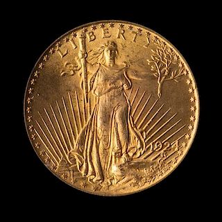 A United States 1924 Saint-Gaudens $20 Gold Coin