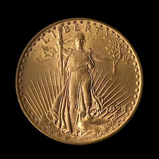 A United States 1924-D Saint-Gaudens $20 Gold Coin