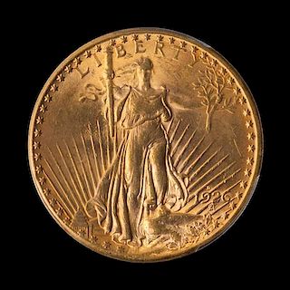 A United States 1926-D Saint-Gaudens $20 Gold Coin