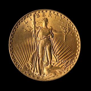 A United States 1927 Saint-Gaudens $20 Gold Coin
