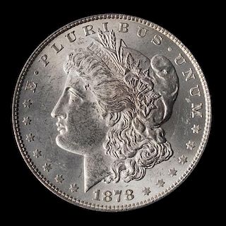 A United States 1878 8TF Morgan Silver Dollar Coin