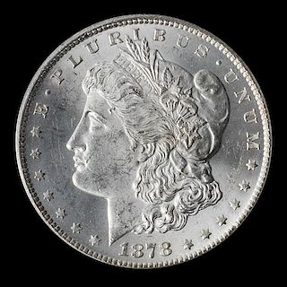 A United States 1878-CC Morgan Silver Dollar Coin