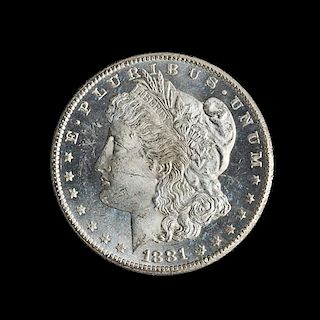 A United States 1881-CC GSA: Morgan Silver Dollar Coin