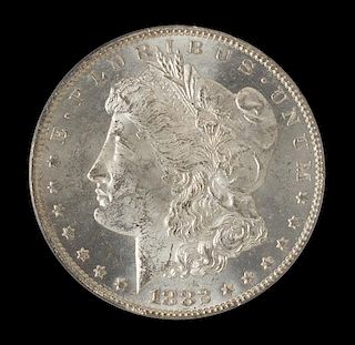 A United States 1882-CC Morgan Silver Dollar Coin