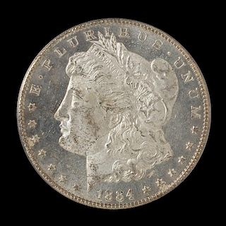 A United States 1884-CC Morgan Silver Dollar Coin
