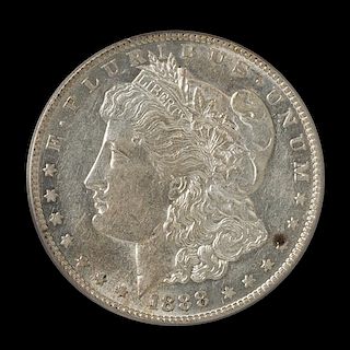 A United States 1888-S Morgan Silver Dollar Coin