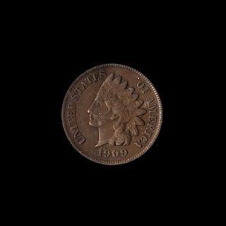 A United States 1909-S Indian Head 1c Coin