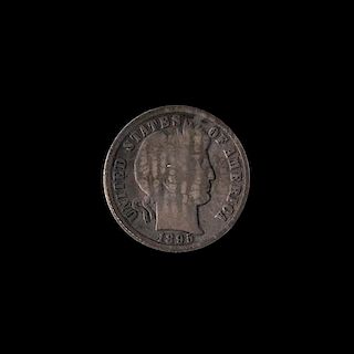 A United States 1895-O Barber 10c Coin