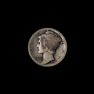 A United States 1916-D Mercury 10c Coin