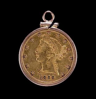 A United States 1899-S Liberty Head $5 Gold Coin
