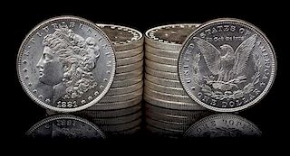 A Group of Twenty United States 1881-O Morgan Silver Dollar Coins