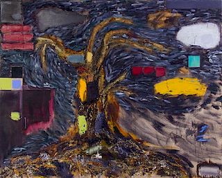 Joan Snyder, (American, b. 1940) , Paint/Tree, 1990